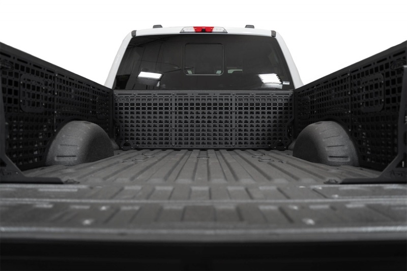 Ford Super Duty Molle Panels - Rear - Addictive Desert Designs - Hammer Black Powder Coat Finish - Black - `23-`27